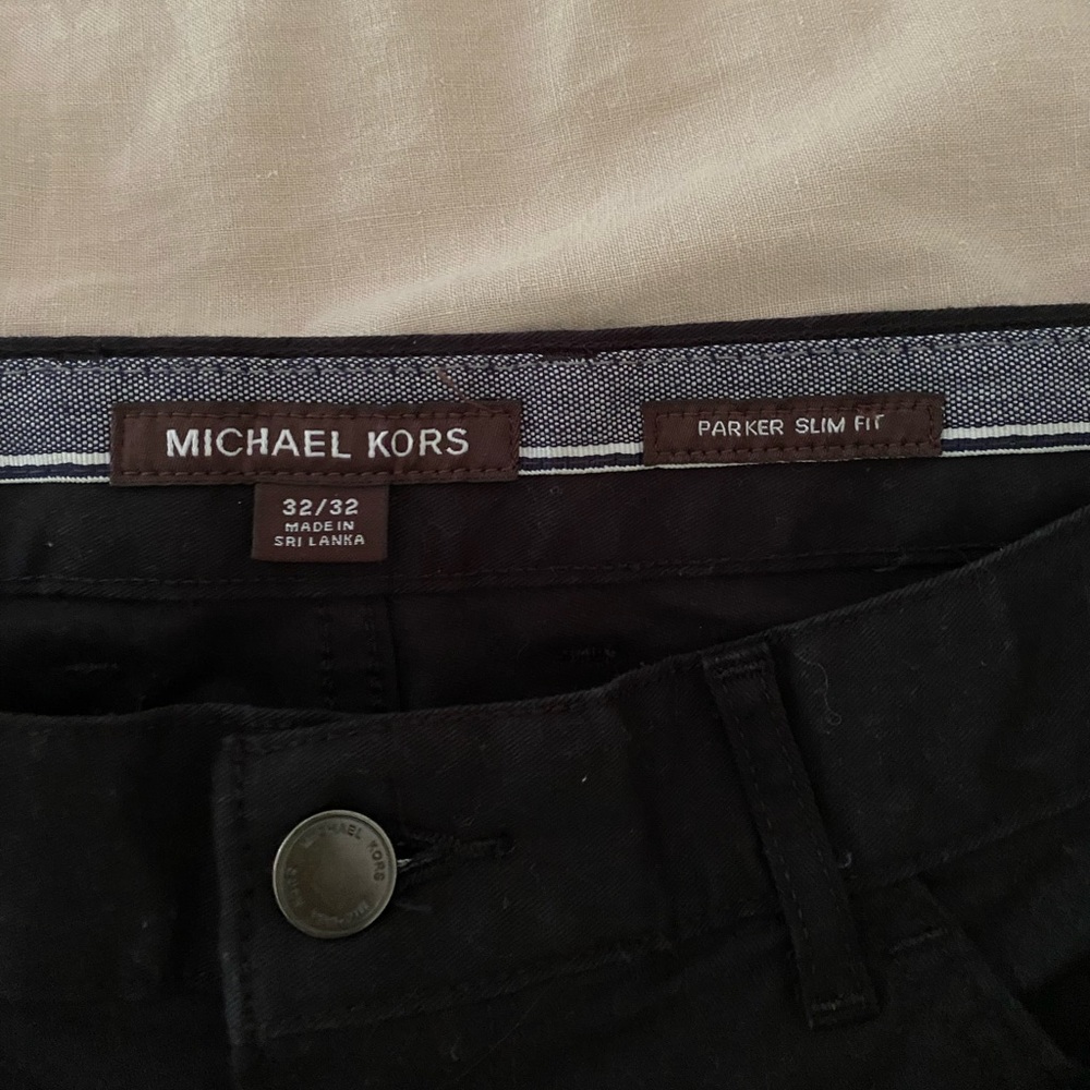 Men’s Michael Kors Slim-Fit Parker Stretch Flat Front Twill Pants